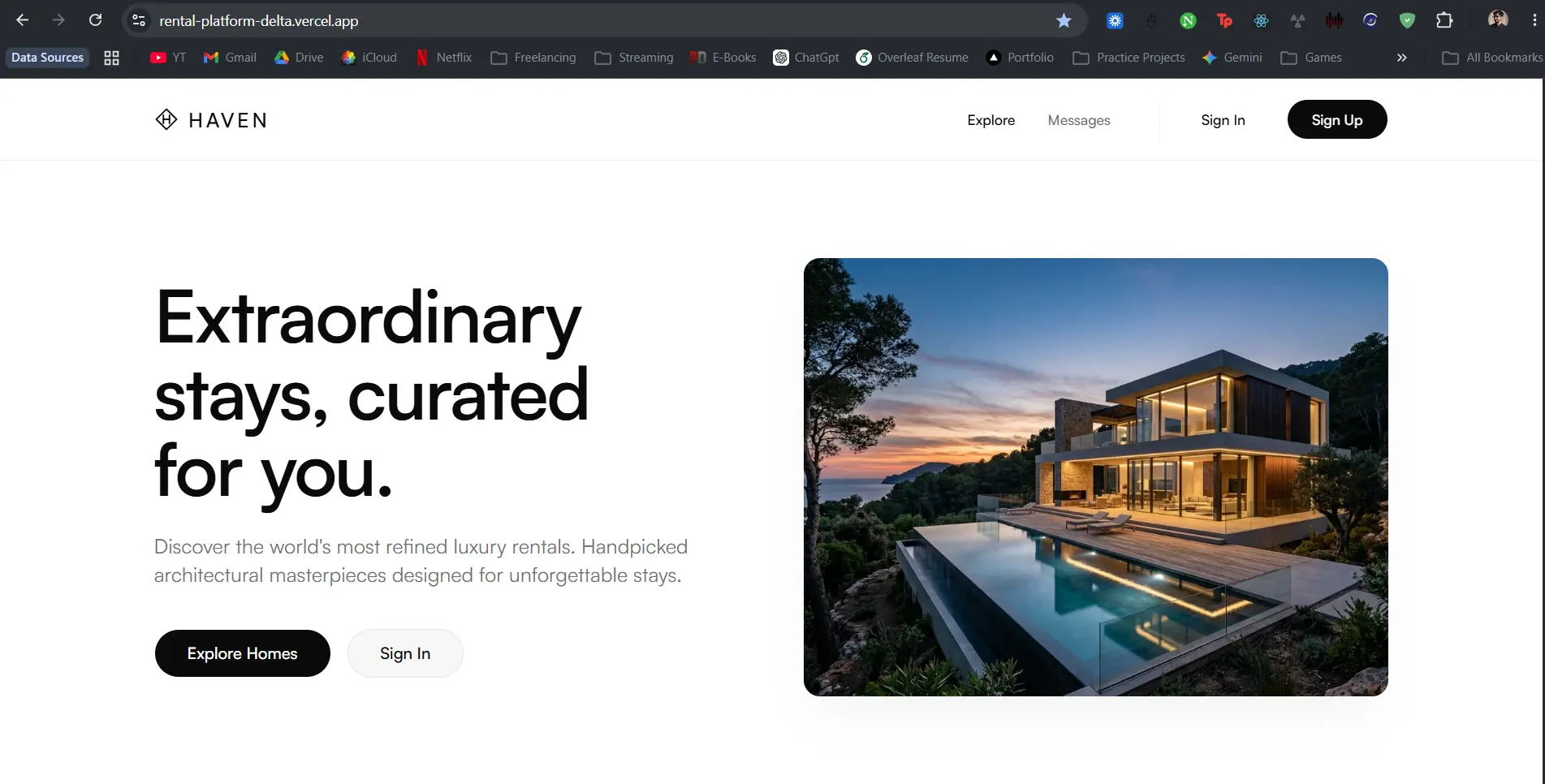 Luxury Rental Platform